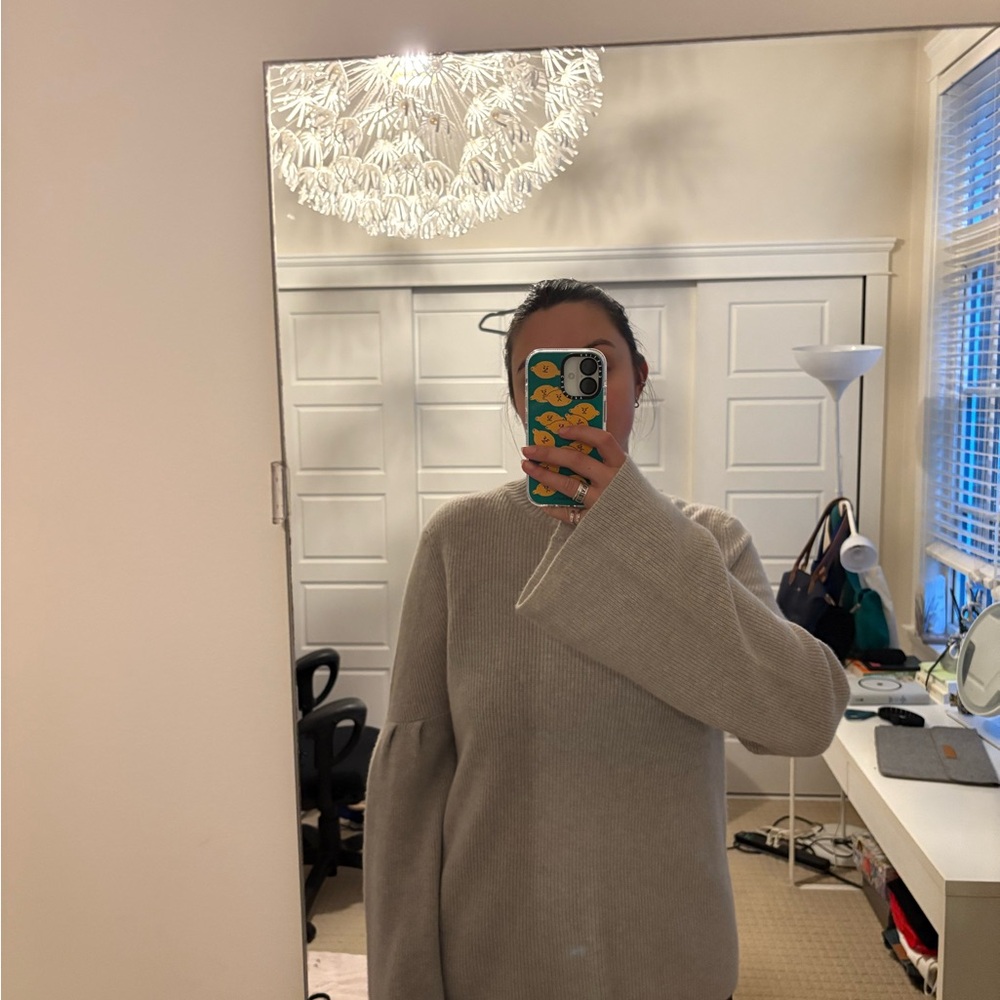 Saks Fifth Avenue Gray Cashmere Sweater